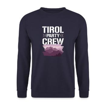 Tirol Party Crew - Sweat-shirt Unisexe - marine - Devant - Alina (178cm) & Michal (187cm)