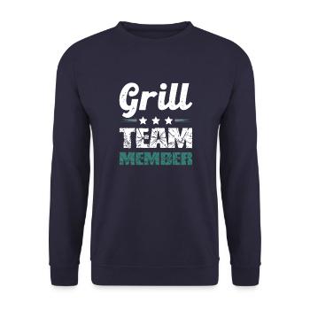 Grill Team - Unisex Pullover - Navy - Vorne - Alina (178cm) & Michal (187cm)