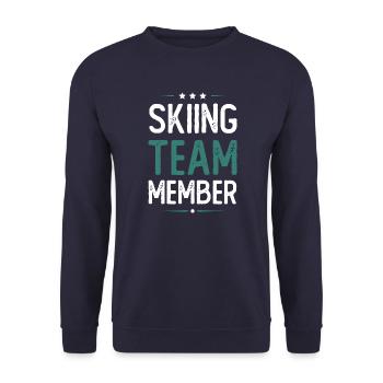 Équipe de ski - Sweat-shirt Unisexe - marine - Devant - Alina (178cm) & Michal (187cm)