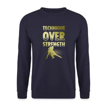 Lutte - Sweat-shirt Unisexe - marine - Devant - Alina (178cm) & Michal (187cm)