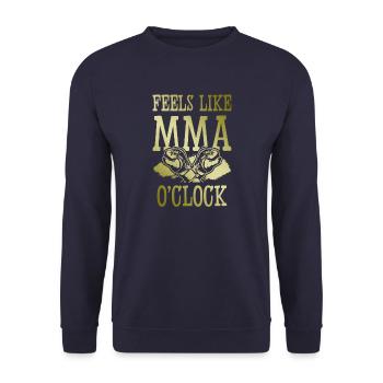 Mma Mixed matrial arts - Unisex Sweatshirt - navy - Front - Alina (178cm) & Michal (187cm)