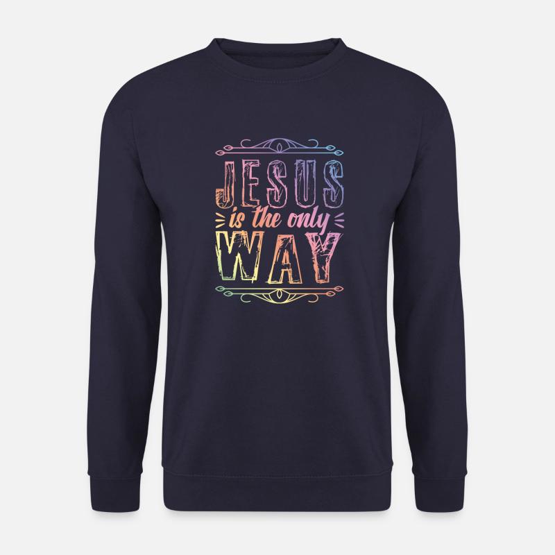 Jesus is the Way - Unisex Pullover - Navy