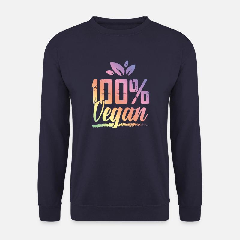 100% Vegan - Unisex Pullover - Navy