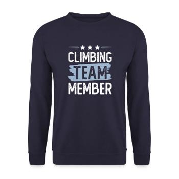Climbing Team - Unisex Pullover - Navy - Vorne - Alina (178cm) & Michal (187cm)