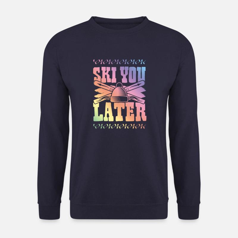 ski skiing - Unisex Pullover - Navy