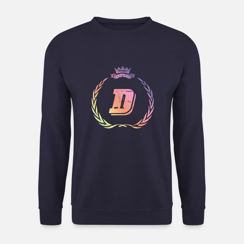 D Buchstabe Kranz - Unisex Pullover - Navy