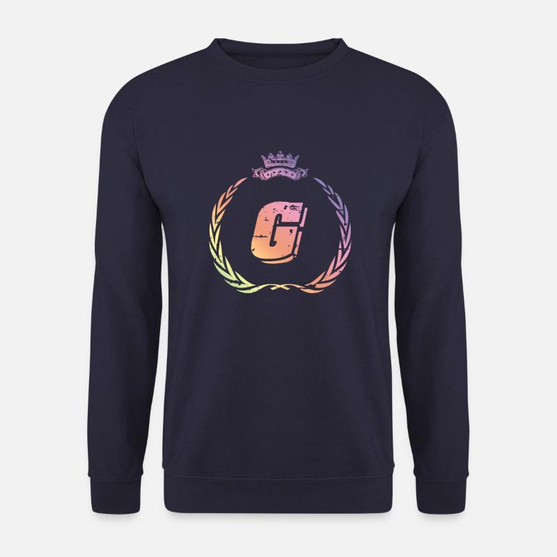 G Buchstabe Kranz - Unisex Pullover - Navy
