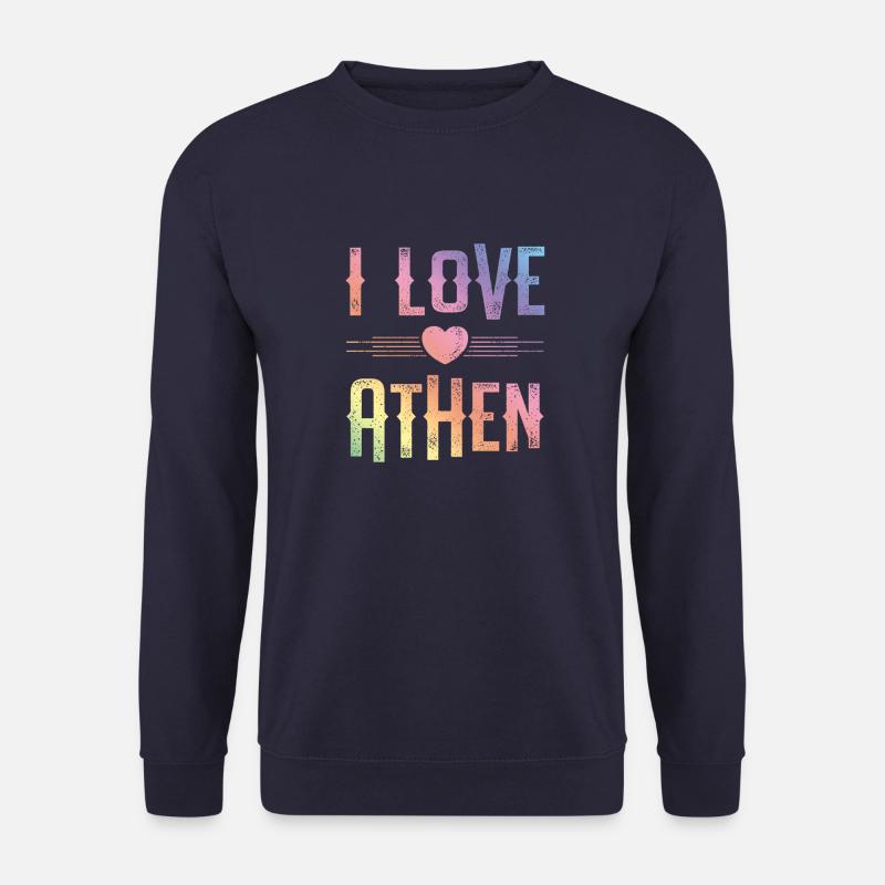 I Love Athen - Unisex Pullover - Navy