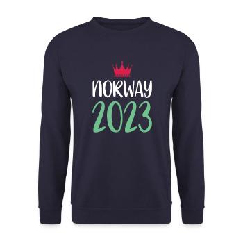 Norway 2023 - Unisex Pullover - Navy - Vorne - Alina (178cm) & Michal (187cm)