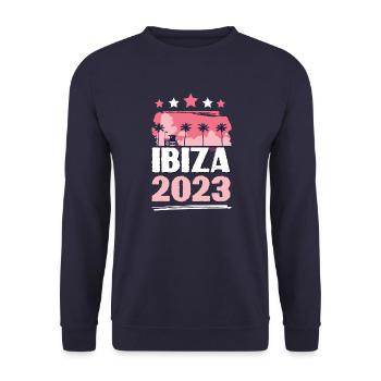 Ibiza 2023 - Unisex Pullover - Navy - Vorne - Alina (178cm) & Michal (187cm)