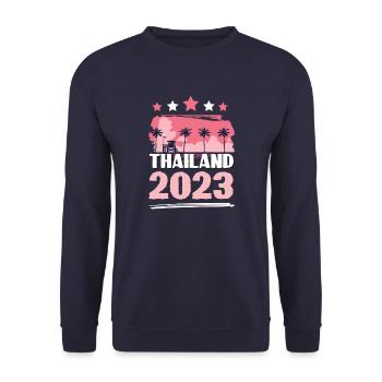 Thaïlande 2023 - Sweat-shirt Unisexe - marine - Devant - Alina (178cm) & Michal (187cm)