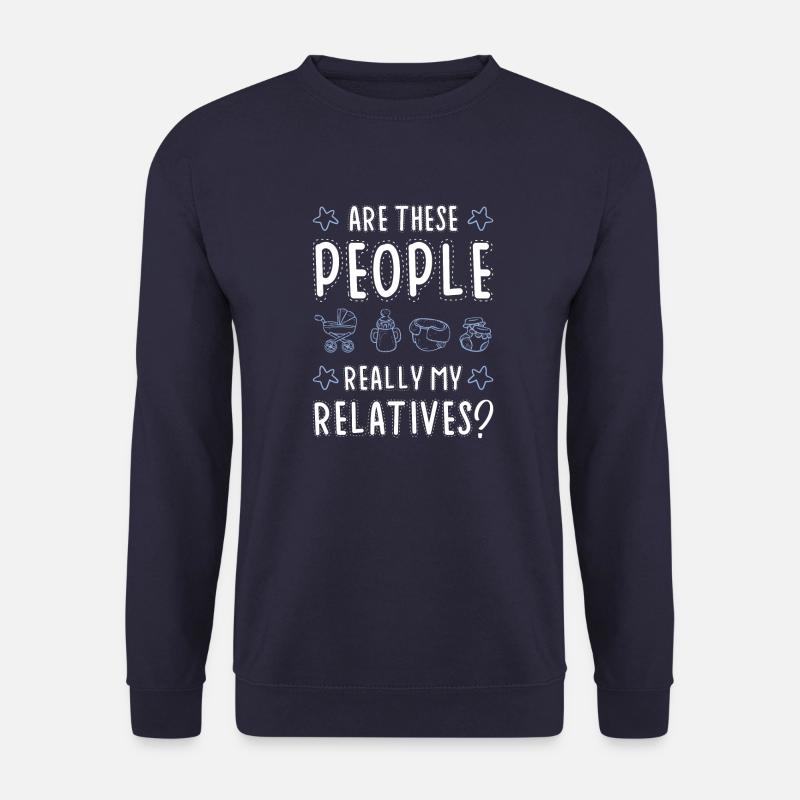 baby lustiger spruch - Unisex Pullover - Navy