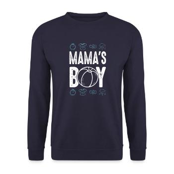 Baby Mama's Boy - Unisex Sweatshirt - navy - Front - Alina (178cm) & Michal (187cm)