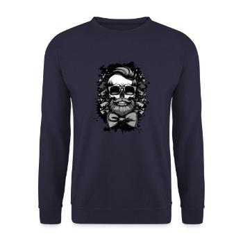 Skeleton Bachelor Party Bachelor Groom - Sweat-shirt Unisexe - marine - Devant - Alina (178cm) & Michal (187cm)