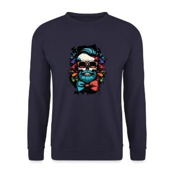 Skeleton Bachelor Groom Bachelor Bachelor Party - Sweat-shirt Unisexe - marine - Devant - Alina (178cm) & Michal (187cm)