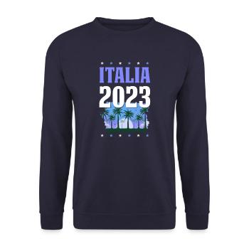 Italia 2023 - Unisex Pullover - Navy - Vorne - Alina (178cm) & Michal (187cm)