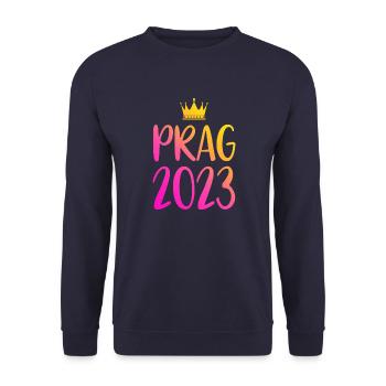 Prague 2023 - Sweat-shirt Unisexe - marine - Devant - Alina (178cm) & Michal (187cm)