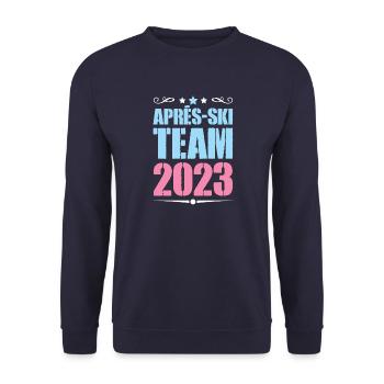 Après-Ski 2023 - Unisex Sweatshirt - navy - Front - Alina (178cm) & Michal (187cm)