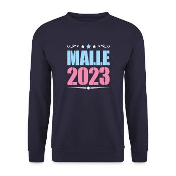 Malle 2023 - Sweat-shirt Unisexe - marine - Devant - Alina (178cm) & Michal (187cm)