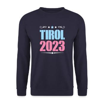Tyrol 2023 - Unisex Sweatshirt - navy - Front - Alina (178cm) & Michal (187cm)