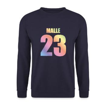 Malle 23 Mallorca 2023 - Unisex Pullover - Navy - Vorne - Alina (178cm) & Michal (187cm)