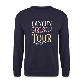 Cancun Girls Tour - Sweat-shirt Unisexe - marine - Devant - Alina (178cm) & Michal (187cm)
