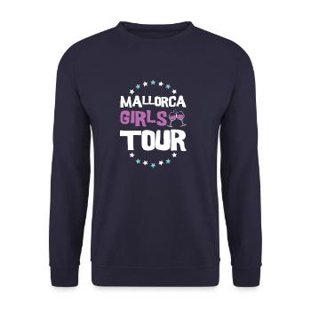 Mallorca Girls Tour - Unisex Sweatshirt - navy - Front - Alina (178cm) & Michal (187cm)