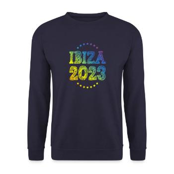 Ibiza 2023 - Unisex Pullover - Navy - Vorne - Alina (178cm) & Michal (187cm)