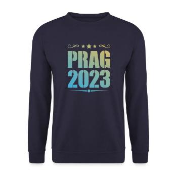 Prague 2023 - Sweat-shirt Unisexe - marine - Devant - Alina (178cm) & Michal (187cm)