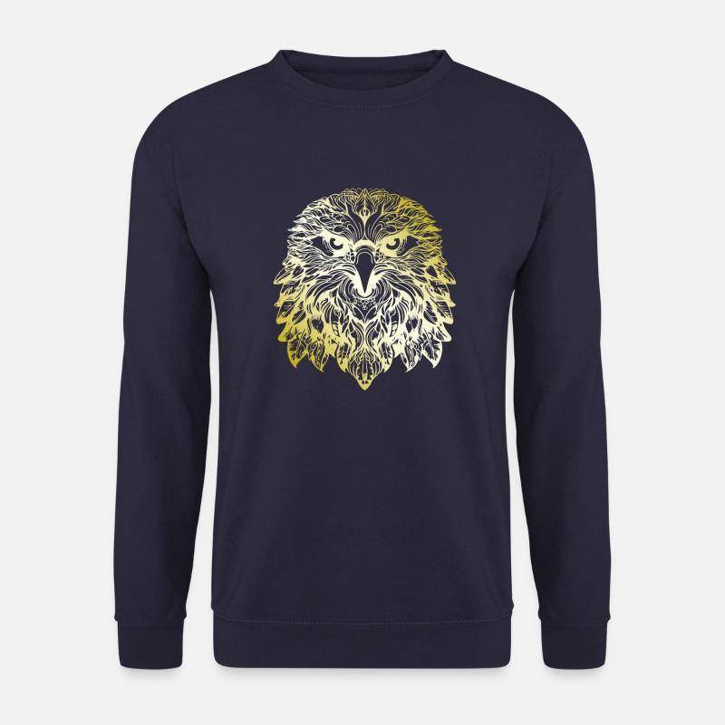 Eagle Mandala gold - Unisex Sweatshirt - navy