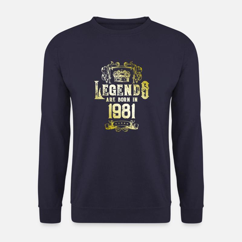 1981 Legends Birthday - Unisex Sweatshirt - navy