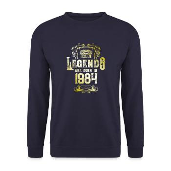 1984 Anniversaire des légendes - Sweat-shirt Unisexe - marine - Devant - Alina (178cm) & Michal (187cm)