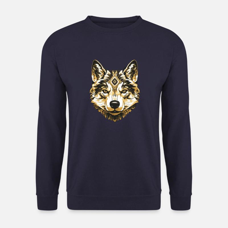 Akita Hund Portrait - Unisex Pullover - Navy