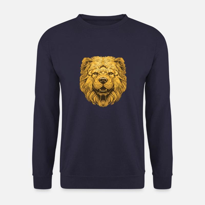 Chow Chow Hund Portrait - Unisex Pullover - Navy