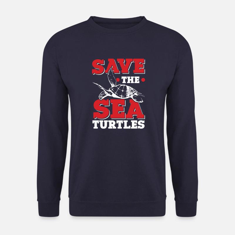 save the ocean schildkröte - Unisex Pullover - Navy