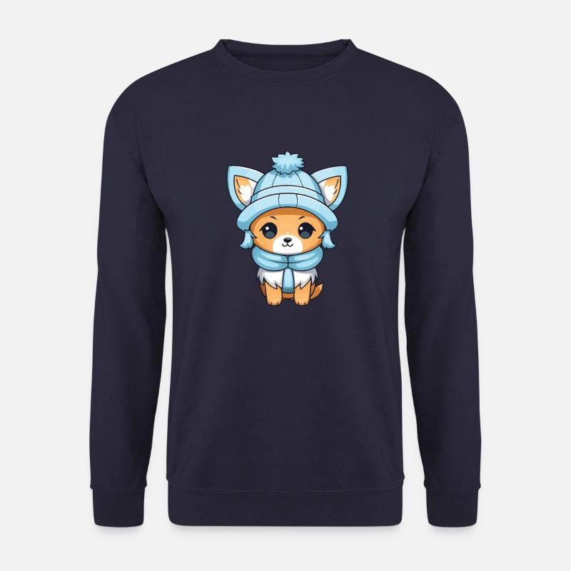Fuchs Winter Comic - Unisex Pullover - Navy