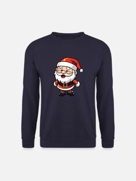 Weihnachtsmann Comic - Unisex Pullover - Navy