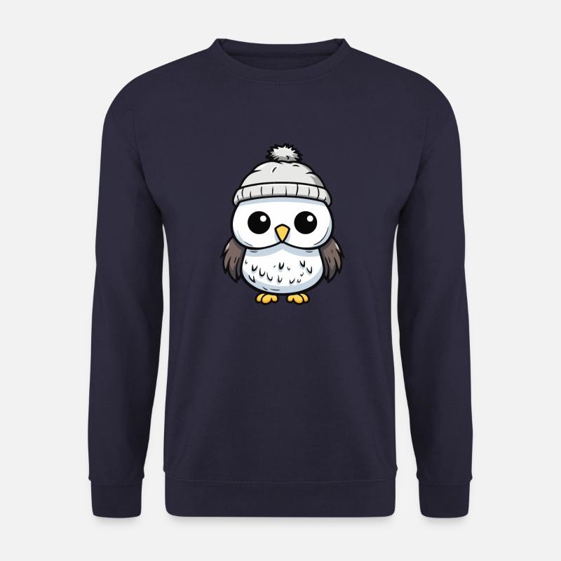 Eule Winter Comic Niedlich - Unisex Pullover - Navy