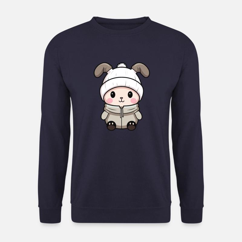 Hase Winter Comic - Unisex Pullover - Navy
