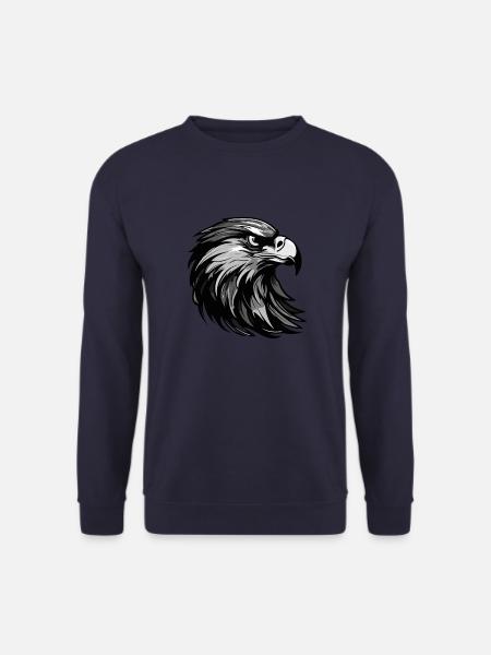 Eagle Head Portrait Animal - Unisex Sweatshirt - navy