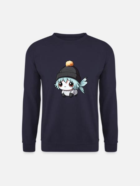 Fisch Winter Comic - Unisex Pullover - Navy