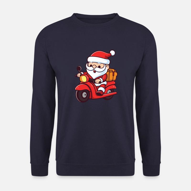 Weihnachtsmann Santa Fahrzeug - Unisex Pullover - Navy