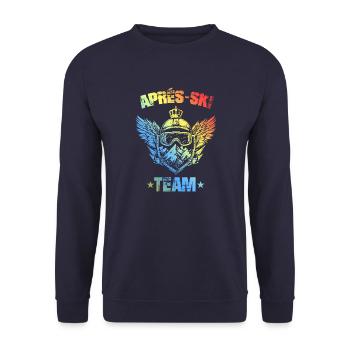 Équipe d’après-ski Bunt - Sweat-shirt Unisexe - marine - Devant - Alina (178cm) & Michal (187cm)
