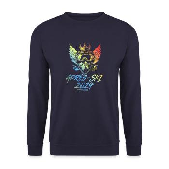 Après-ski coloré 2024 - Sweat-shirt Unisexe - marine - Devant - Alina (178cm) & Michal (187cm)