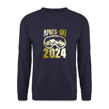Masque de ski après-ski 2024 - Sweat-shirt Unisexe - marine - Devant - Alina (178cm) & Michal (187cm)
