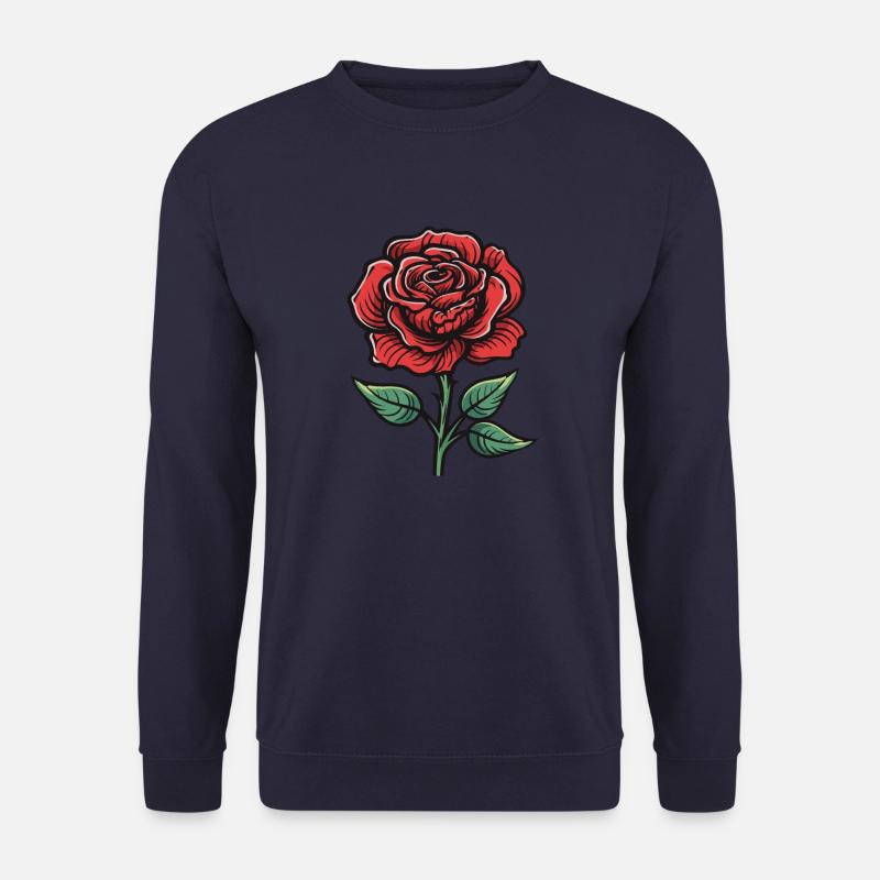 Amour de fleur de rose - Sweat-shirt Unisexe - marine