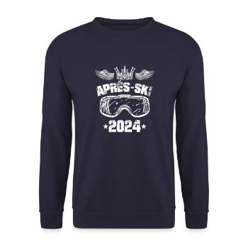 Masque de ski Après-ski 2024 Funny - Sweat-shirt Unisexe - marine - Devant - Alina (178cm) & Michal (187cm)