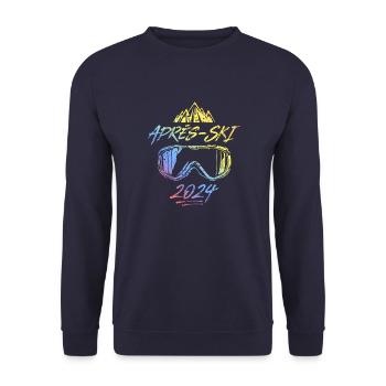 Après-ski Dicton 2024 Coloré - Sweat-shirt Unisexe - marine - Devant - Alina (178cm) & Michal (187cm)