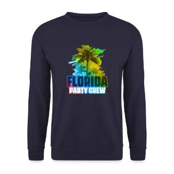 Florida Party Crew Coloré - Sweat-shirt Unisexe - marine - Devant - Alina (178cm) & Michal (187cm)