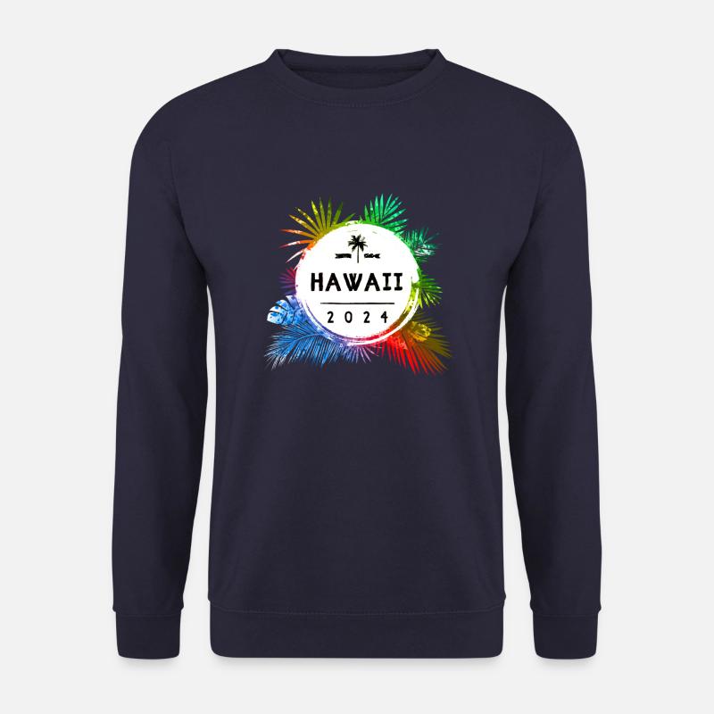 Hawaï 2024 Coloré - Sweat-shirt Unisexe - marine